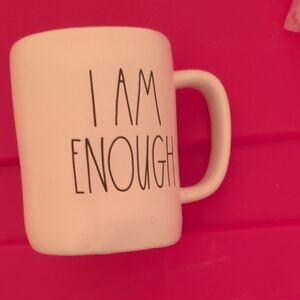 Rae Dunn Cream Mug - I Am Enough